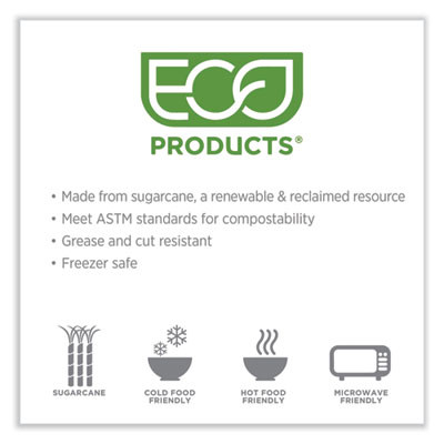 Sugarcane Portion Cup Lids, Fits 2 Oz Portion Cups, White, 2,500/Carton