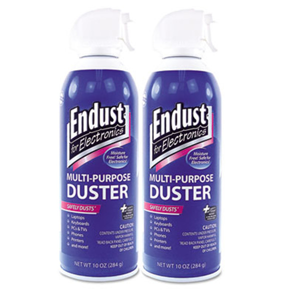 Compressed Air Duster For Electronics, 10 Oz Can, 2/Pack