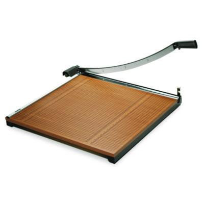 Square Commercial Grade Wood Base Guillotine Trimmer, 20 Sheets, 24" Cut Length, 24 X 24