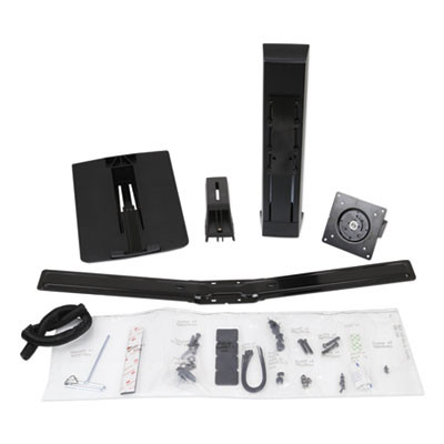 Monitor Riser For 24" Monitors, 30 Degree Tilt, Black, Supports 16 Lb