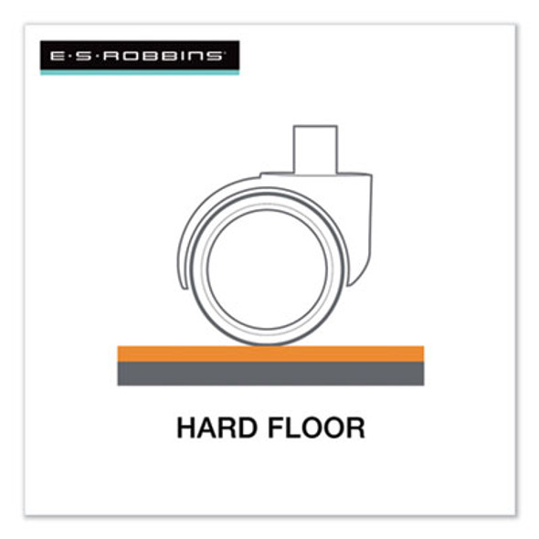 Heavy Use Everlife Chair Mat For Hard Floors, Rectangular, Straight Edges, 46" x 60", Clear