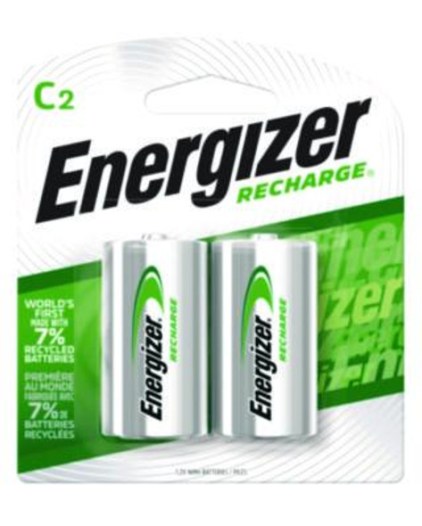 Nimh Rechargeable C Batteries, 1.2 V, 2/Pack