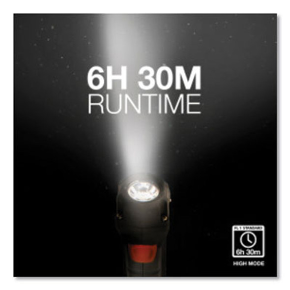 Hardcase Professional Task Led Flashlight, 2 Aa Batteries (Included), Black