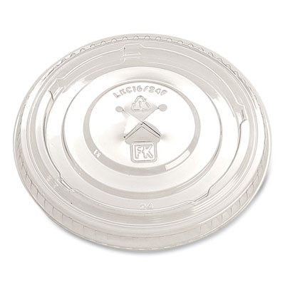Greenware Cold Drink Lids, X-Slot, Fits 16 Oz To 24 Oz Cold Cups, Plastic, Clear, 1,000/Carton