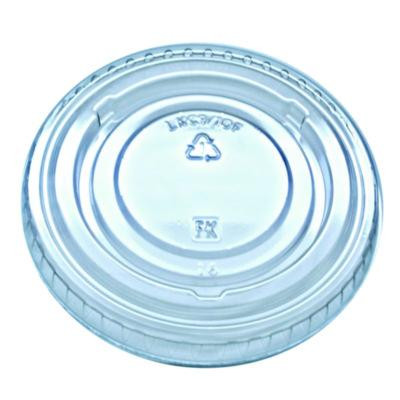 Kal-Clear/Nexclear Drink Cup Lids, Flat Lid With No Slot, Fits 9 Oz To 10 Oz Cold Cups, Plastic, Clear, 2,500/Carton