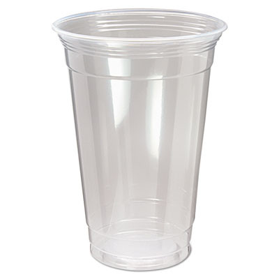 Nexclear Polypropylene Drink Cups, 20 Oz, Plastic, Clear, 50/Bag, 20 Bags/Carton