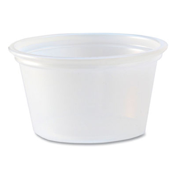Portion Cups, 0.75 Oz, Plastic, Translucent, 125/Sleeve, 20 Sleeve/Carton
