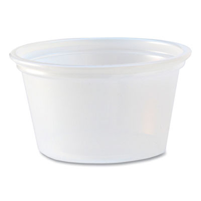 Portion Cups, 0.75 Oz, Plastic, Translucent, 125/Sleeve, 20 Sleeve/Carton