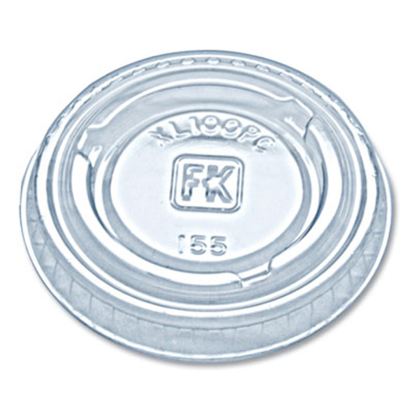 Portion Cup Lids, Fits 0.75 Oz To 1 Oz Portion Cups, Plastic, Clear, 2,500/Carton