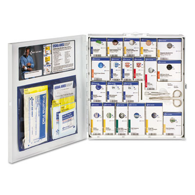 Ansi 2021 Smartcompliance General Business First Aid Station For 50 People, Without Medication, 202 Pieces, Metal Case