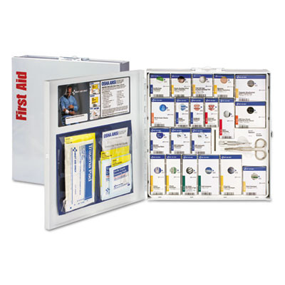 Ansi 2021 Smartcompliance General Business First Aid Station For 50 People, Without Medication, 202 Pieces, Metal Case