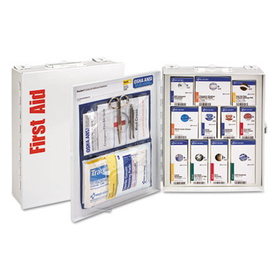 Ansi 2021 Smartcompliance General Business First Aid Station For 25 People, Without Medication, 94 Pieces, Metal Case