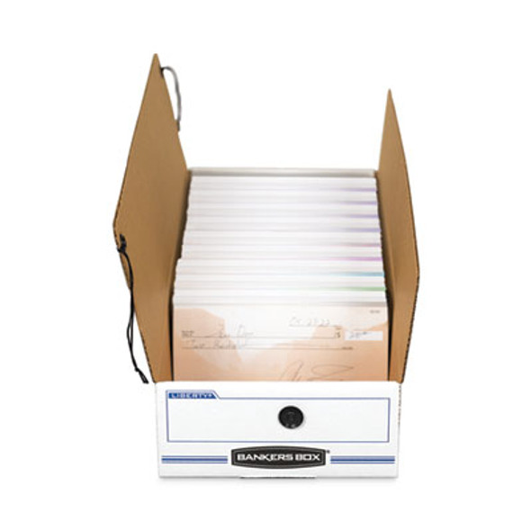 Liberty Check And Form Boxes, 9" X 24" X 6.38", White/Blue, 12/Carton