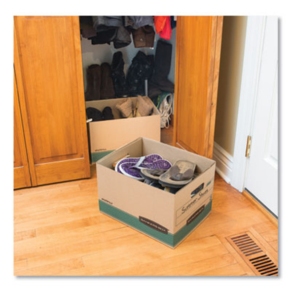 Stor/File Medium-Duty 100% Recycled Storage Boxes, Letter/Legal Files, 12" X 16.25" X 10.5", Kraft, 20/Carton