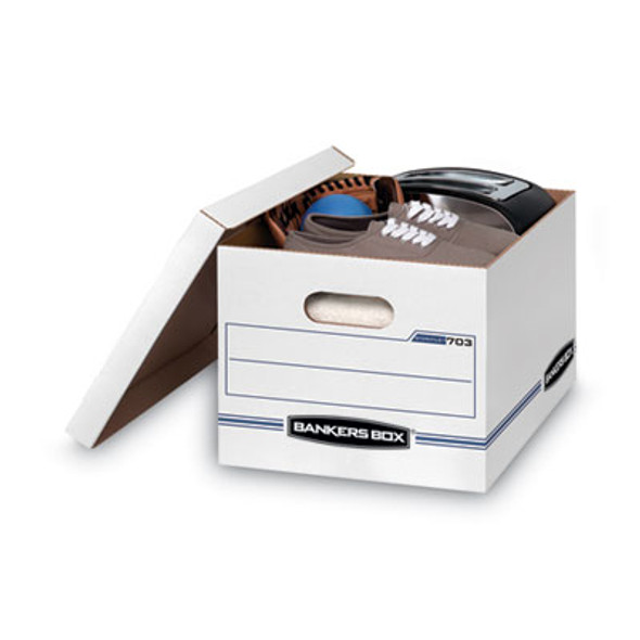Stor/File Basic-Duty Storage Boxes, Letter/Legal Files, 12.5" X 16.25" X 10.5", Kraft/Green, 12/Carton