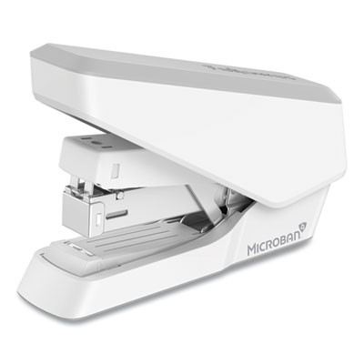 Lx860 Easypress Half Strip Stapler With Antimicrobial Protection, 40 Sheet Capacity, Gray/White