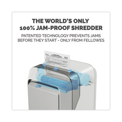 Powershred Lx210 Micro-Cut Shredder, 16 Manual Sheet Capacity, White