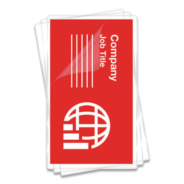 Laminating Pouches, 5 Mil, 3.75" X 2.25", Gloss Clear, 100/Pack