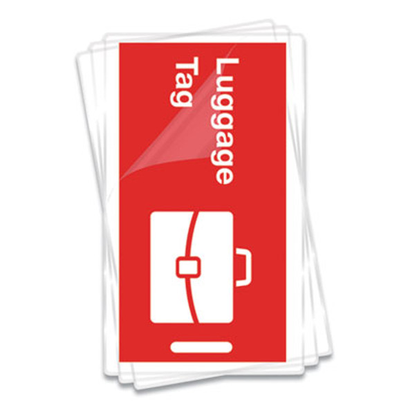 Laminating Pouches, 5 Mil, 4.25" X 2.5", Gloss Clear, 50/Pack