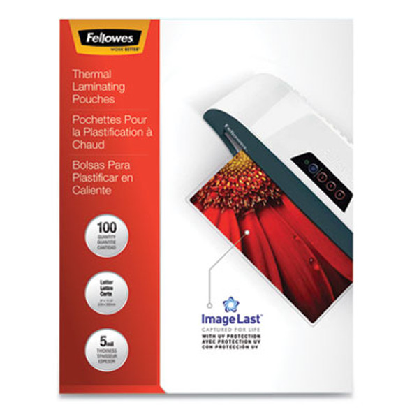 Imagelast Laminating Pouches With Uv Protection, 5 Mil, 9" X 11.5", Clear, 100/Pack