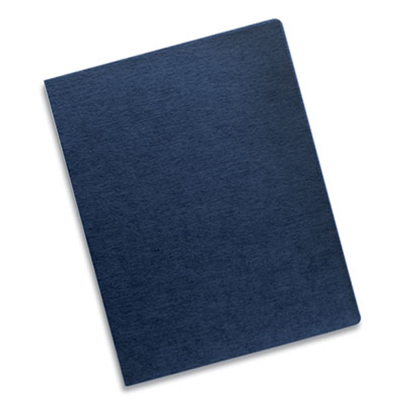 Expressions Linen Texture Presentation Covers For Binding Systems, Paper, Round Corners, 11.25 x 8.75, Navy, 200/Pack