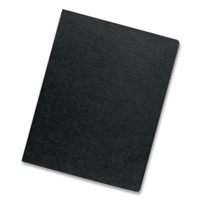 Expressions Linen Texture Presentation Covers For Binding Systems, Paper, Round Corners, 11.25 x 8.75, Black, 200/Pack