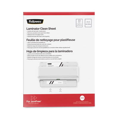 Laminator Cleaning Sheets, 3 To 10 Mil, 8.5" X 11", White, 10/Pack