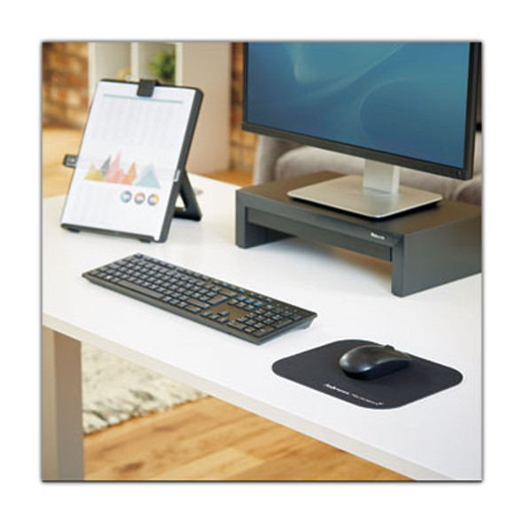 Mouse Pad With Microban Protection, 9 x 8, Black