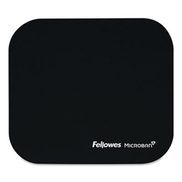 Mouse Pad With Microban Protection, 9 x 8, Black