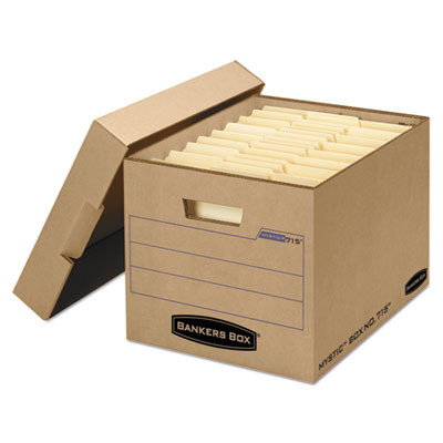 Filing Box, Letter/Legal Files, 13" X 16.25" X 12", Kraft, 25/Carton