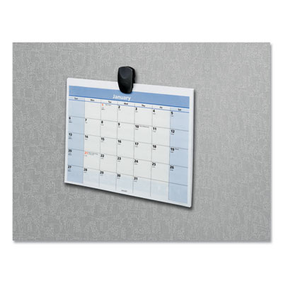 Partition Additions Clips, 40 Sheet Capacity, Dark Graphite, 4/Pack