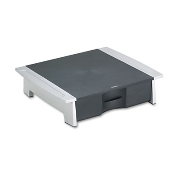 Office Suites Printer/Machine Stand, 21.25 X 18.06 X 5.25, Black/Silver