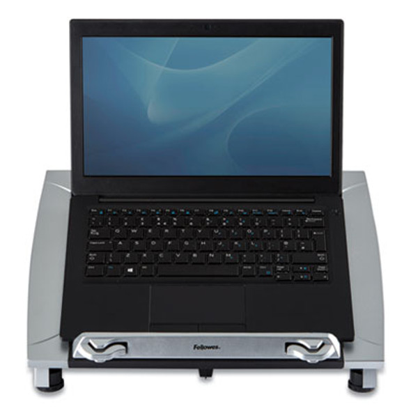 Office Suites Laptop Riser Plus, 15.06" X 10.5" X 6.5", Black/Silver, Supports 10 Lbs