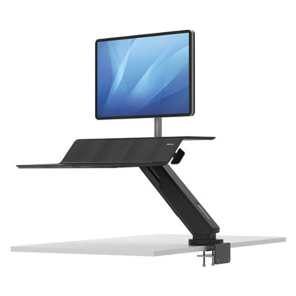 Lotus Rt Sit-Stand Workstation, 48" X 30" X 42.2" To 49.2", Black