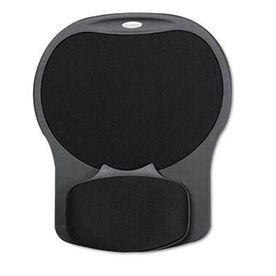 Easy Glide Gel Mouse Pad With Wrist Rest, 10 x 12, Black