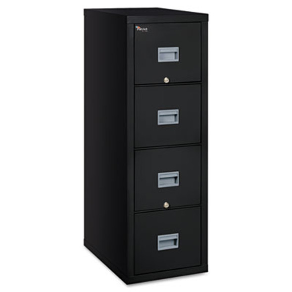 Patriot By Fireking Insulated Fire File, 1-Hour Fire Protection, 4 Legal/Letter File Drawers, Black, 17.75" X 25" X 52.75"