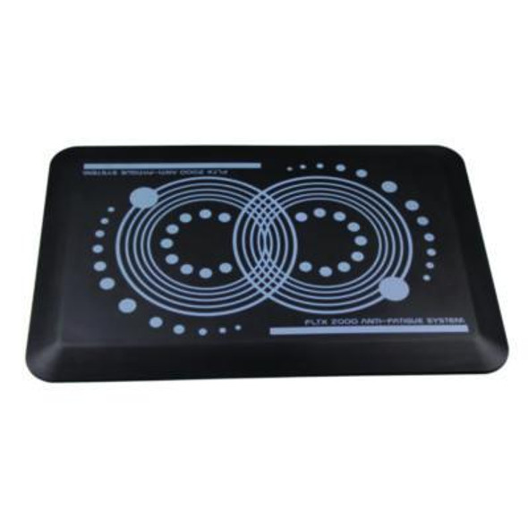 Afs-Tex 2000 Anti-Fatigue Mat, Rectangular, Black Leather Effect Surface, 20" x 32"