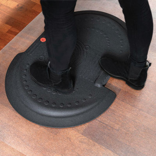 Afs-Tex 5000 Anti-Fatigue Mat, Oval, Midnight Black Anti-Slip Surface, 26" x 36"