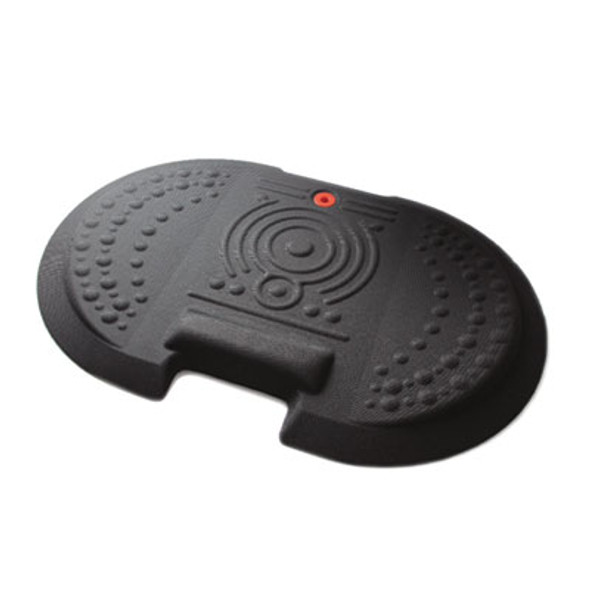 Afs-Tex 4000 Anti-Fatigue Mat, Oval, Midnight Black Anti-Slip Surface, 20" x 30"
