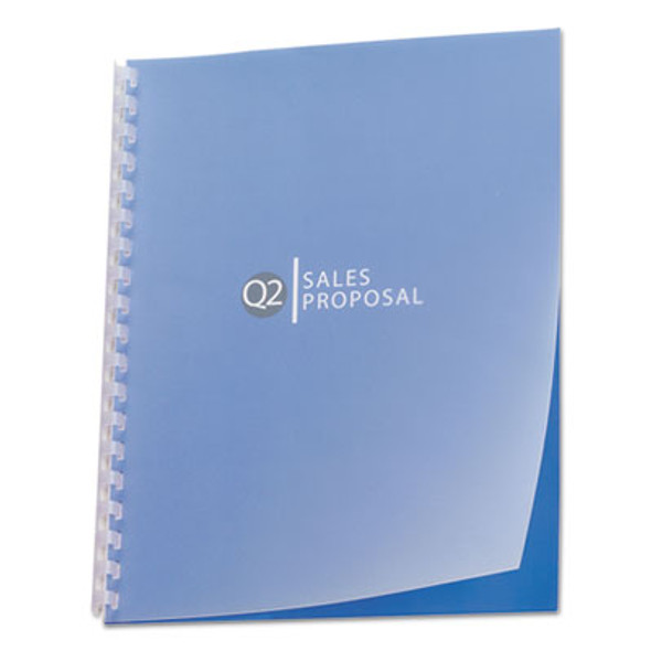 Design View Poly Presentation Covers For Binding Systems, Plastic, Square Corners, 11 x 8.5, Frost, 25/Pack