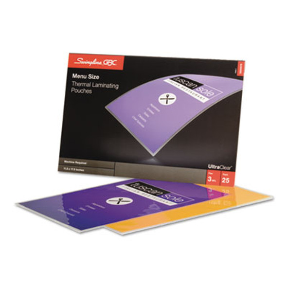 Ultraclear Thermal Laminating Pouches, 3 Mil, 11.5" X 17.5", Gloss Clear, 25/Pack