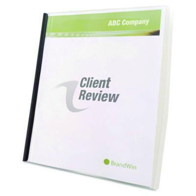 Slide 'n Bind Report Cover, Swing Clip, 8.5 X 11, Frosted/Clear, 10/Pack