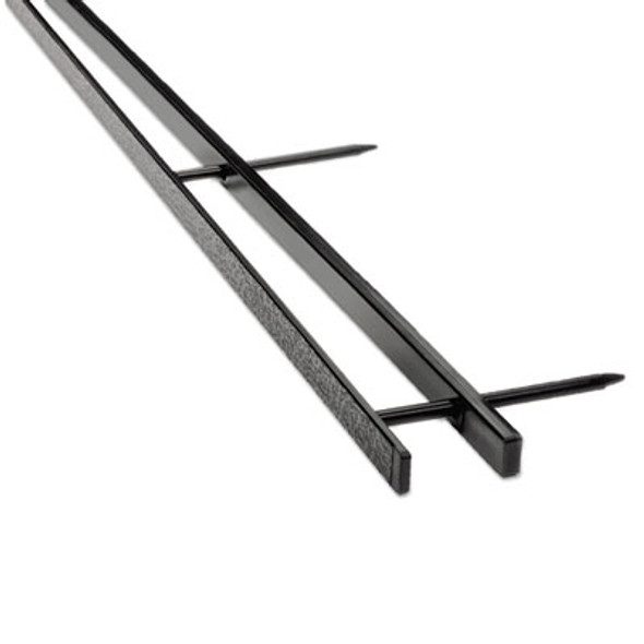 Velobind Reclosable Spines For 11 x 8.5 Documents, 4 Pins, 1.25" (200-Sheet) Capacity, Black, 25/Pack