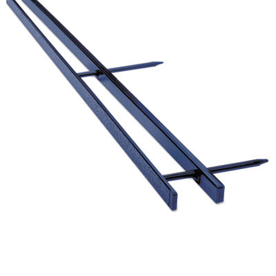 Velobind Reclosable Spines For 11 x 8.5 Documents, 4 Pins, 1.25" (200-Sheet) Capacity, Blue, 25/Pack
