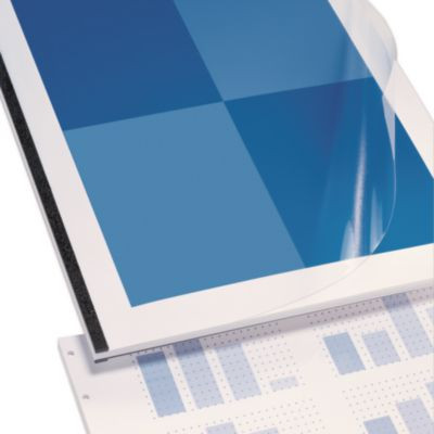 Velobind Clear View Pre-Punched Presentation Covers, Plastic, Square Corners, 11 x 8.5, Clear, 25/Pack