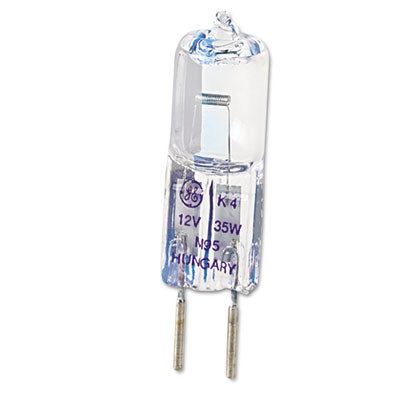 Halogen Bi-Pin T3 Light Bulb, Q35T3/12V/Cl, 35 W, Clear