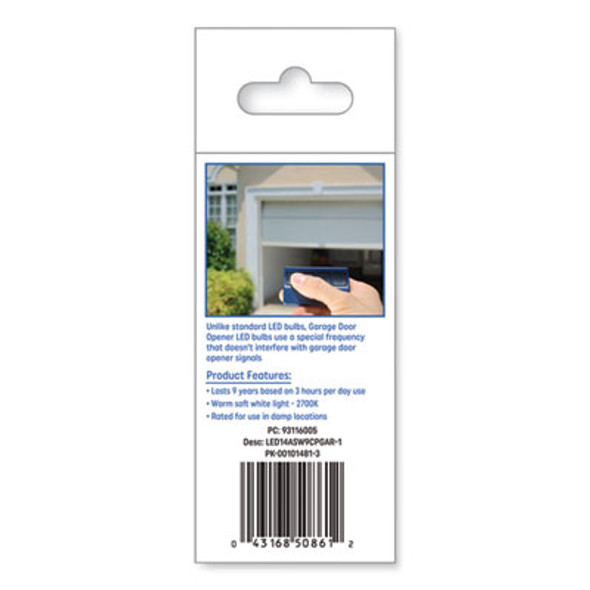 Led Soft White A19 Garage Door Opener Bulb, 14 W
