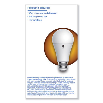 Classic Led Sw Non-Dim A19 Light Bulb, 3-Way: 6 W - 12 W - 17 W, Soft White