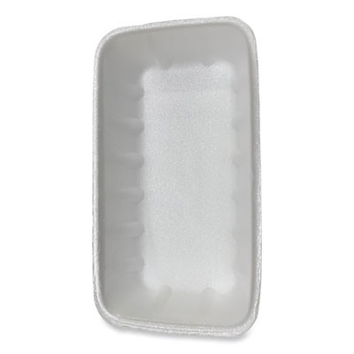 Meat Trays, #10K, 10.75 x 5.95 x 1.87, White, Foam, 250/Carton