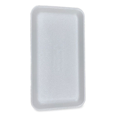 Meat Trays, #1525, 14.5 x 8 x 0.75, White, Foam, 250/Carton